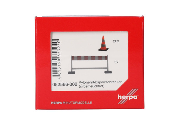 Zábrany a  kužely na silnici "052566-002"  (1:87)