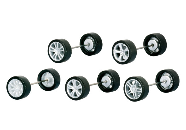 Disky kol s pneumatikami pro PKW-Mercedes "053389"  (1:87)