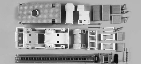 Nástavba hasičská-žebřík DLK 23/12 /2 kusy"081740"  (1:87)