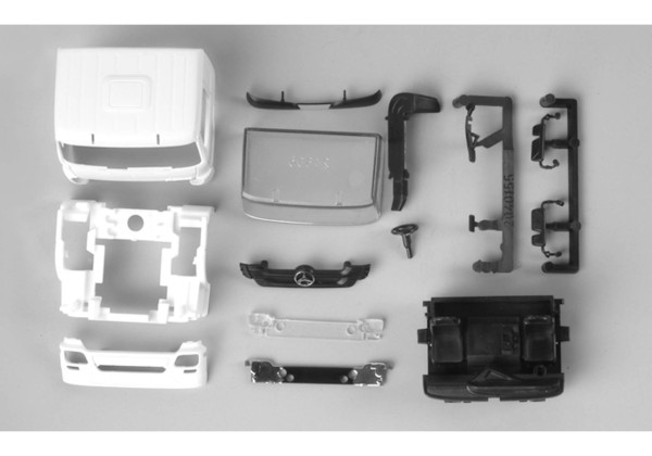 Mercedes Actros M MP3/-spojler-boční kryty /2 kusy "082808"  (1:87)