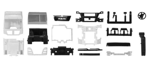 Man TGX XXL Euro 6 /kabina /2 kusy "083898"  (1:87)