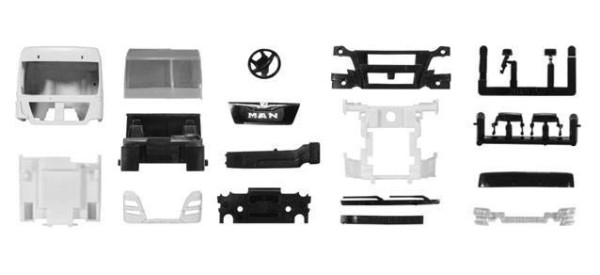 Man TGX XLX Euro 6/kabina /2 kusy "083928"  (1:87)