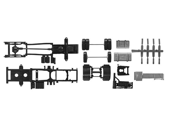 Man TGX Euro 6 /podvozek tahač 2 osy /2 kusy"083959"  (1:87)