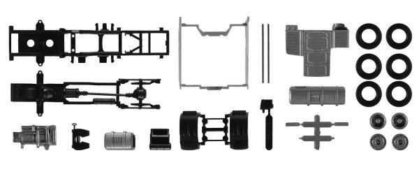 Podvozek pro tahač DAF XF Euro 6 /2 kusy "084895"  (1:87)