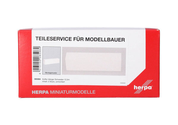 Nástavba skříňová pro vleky/ Schweden/2 kusy "085984"  (1:87)