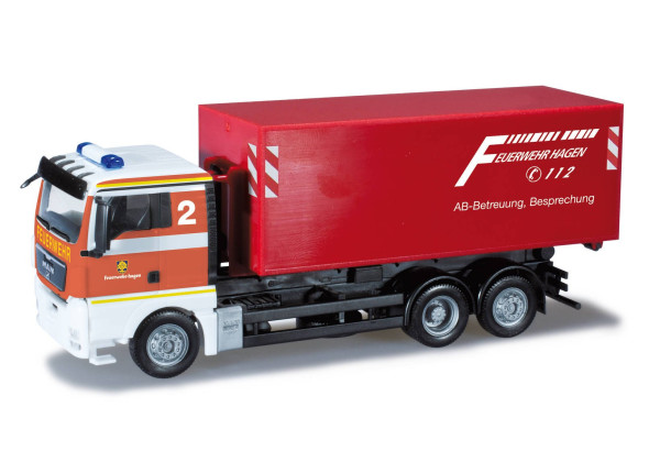 Man TGX XL nosič kontejnerů "Hasiči Hagen" "090148"  (1:87)