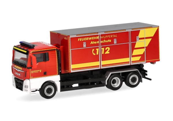 MAN TGX XL Euro6C přepravník kontejnerů "Hasiči Wuppertal" "098199"  (1:87)