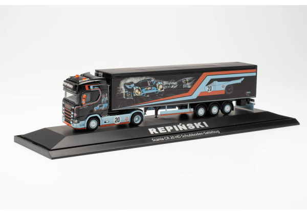 Scania CR 20 HD s  návěsem "Repinski / Le Mans""122283"  (1:87)