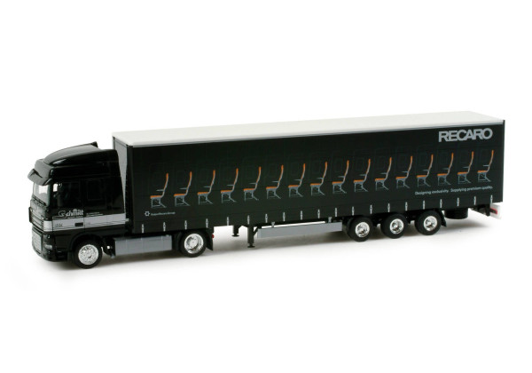 Daf XF s plachtovým návěsem "Recaro" "296991"  (1:87)