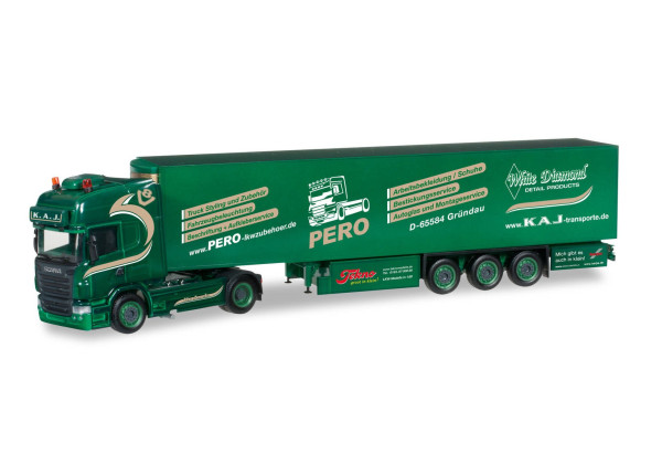 Scania R TL s chlaďákem "K.A.J." "304221"  (1:87)