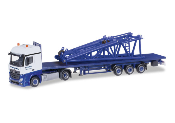 Mercedes Actros Bigspace s návěsem a nákladem "Wasel" "304955" (1:87)