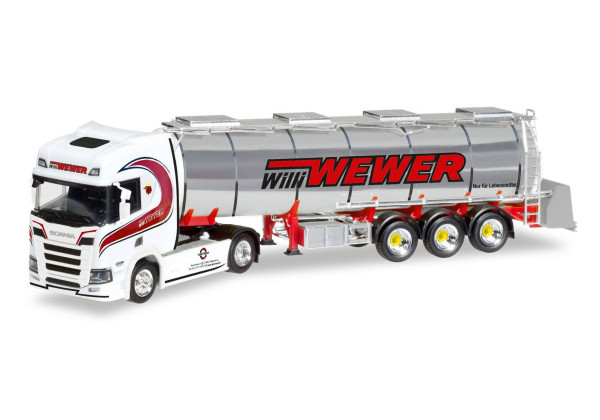 Scania CR HD s cisternou "Willi Wewer" "308427"  (1:87)