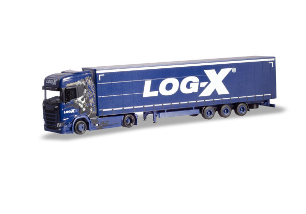 Scania CS 20 HD s návěsem  "Log-X" "310413"  (1:87)