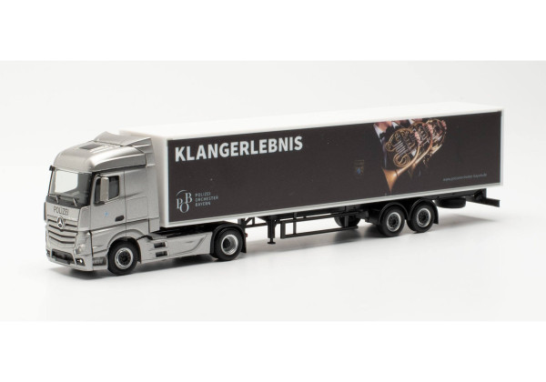 MB Actros StreamSpace s návěsem "Polizeiorchester Bayern" "314398"  (1:87)