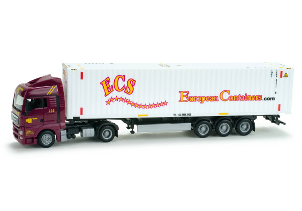 Man TGX XLX s kontejnerovým návěsem "ECS" "900928"  (1:87)