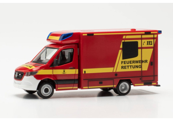 MB Sprinter sanitka "Hasiči München" "097666"  (1:87) (1)