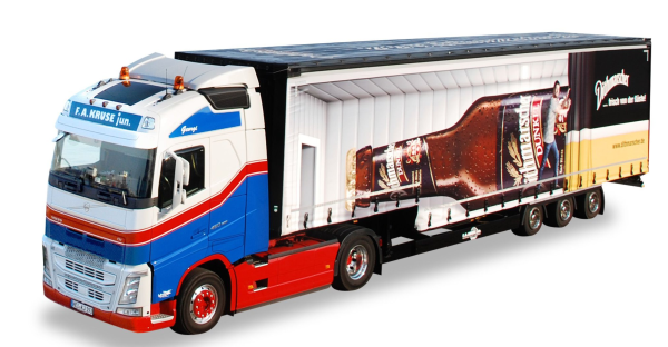 Volvo FH GL XL s návěsem "Kruse/Dithmarscher" "926775"  (1:87) (1)