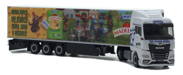 MAN s chlaďákem "Milktrans/MADETA I" "CZJ-502501"  (1:87) pohled šikmo zepředu