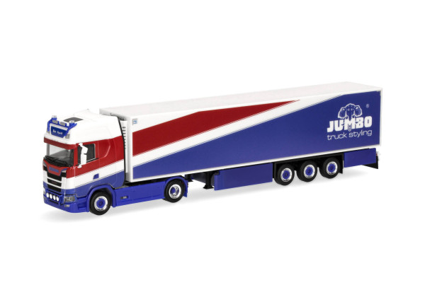 Scania CS 20 HD s chlaďákem "Heide Logistik/Jumbo Fischer" "320399" (1:87)