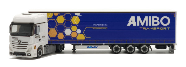 MB Actros Gigaspace-lowliner "AMIBO" "502606"  (1:87) (1)