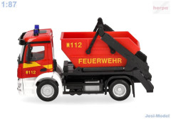 MB Actros S nakladač  AK12 "Hasiči " "098250"  (1:87) (3)