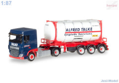 Daf XF SC s návěsem "Talke" "307307"  (1:87)
