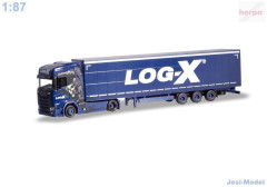 Scania CS 20 HD s návěsem  "Log-X" "310413"  (1:87)