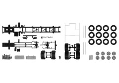 Volvo/podvozek LKW 4 osy /2 kusy "084703"  (1:87)
