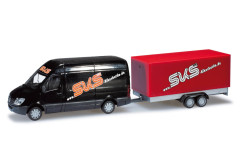 Mercedes Sprinter s vlekem "SKS Bikeshuttle" "090193"  (1:87)