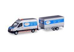 VW Crafter s vlekem "SABA Transportservice" "095068" (1:87)