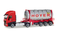 Iveco Stralis XP Swapcontainer-Sattelzug "Hoyer Chemie" "309813"  (1:87)
