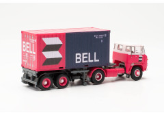 Scania LB 76 s návěsem "van der Linden/Bell" "87MBS026123"  (1:87)