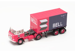 Scania LB 76 s návěsem "van der Linden/Bell" "87MBS026123"  (1:87)