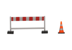 Zábrany a  kužely na silnici "052566-002"  (1:87)