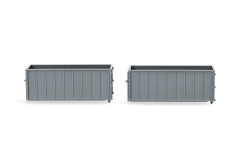 Kontejner otevřený vysoký /2ks  "053884-002"  (1:87)