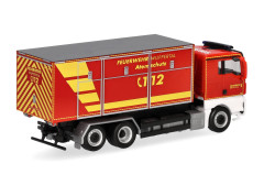 MAN TGX XL Euro6C přepravník kontejnerů "Hasiči Wuppertal" "098199"  (1:87)