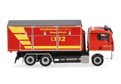 MAN TGX XL Euro6C přepravník kontejnerů "Hasiči Wuppertal" "098199"  (1:87)
