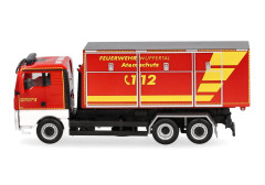 MAN TGX XL Euro6C přepravník kontejnerů "Hasiči Wuppertal" "098199"  (1:87)