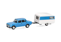 Wartburg 353`82 Limousine s  přívěsem QEK-Junior, "028585-002" (1:87)