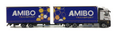 MB Actros Streamspace s vlekem "AMIBO" "Tandem"  "CZJ-502506"  (1:87) pohled zboku zprava