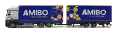 MB Actros Streamspace s vlekem "AMIBO" "Tandem"  "CZJ-502506"  (1:87) pohled z boku zleva