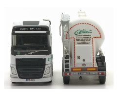 Volvo FH GL se silocisternou "CONTI-RSC" "502507" (1:87) pohled  čelo tahače , záda návěsu