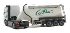 Volvo FH GL se silocisternou "CONTI-RSC" "502507" (1:87) pohled  zadní SPZ tahač