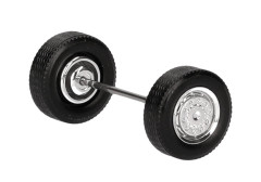 Sada chromovaných náprav "054966" (1:87)