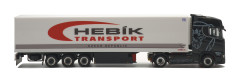 Scania CS-HD s chlaďákem "Hebík Transport " "502509"  (1:87) pohleld  zprava z boku