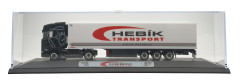 Scania CS-HD s chlaďákem "Hebík Transport " "502509"  (1:87) pohled ve vitríně