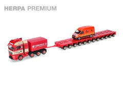 4osý tahač MAN TGX GX s 12osým nízkopodlažním návěsem  "Torben Rafn" "960991 " (1:87)